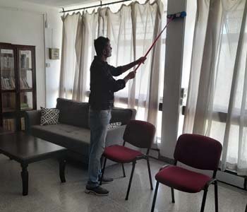 Shramdaan by staff members to clean their Offices